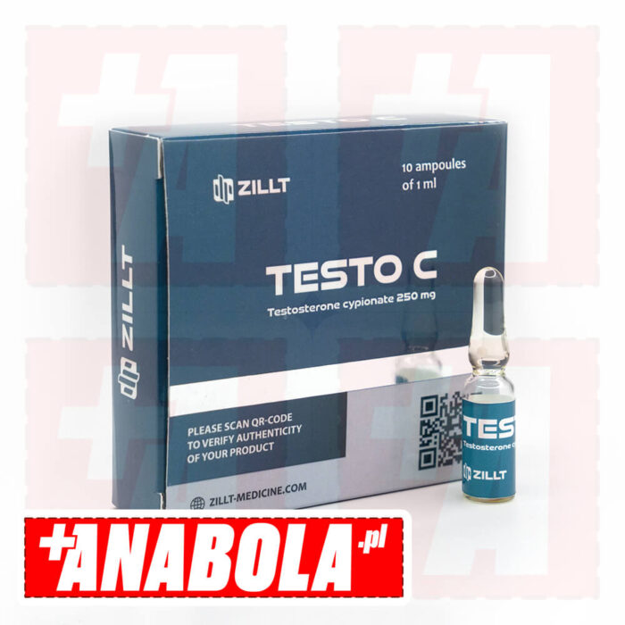 Testosterone Cypionate Zillt Medicine Testo C | 1 ampułka - 250 mg/ml